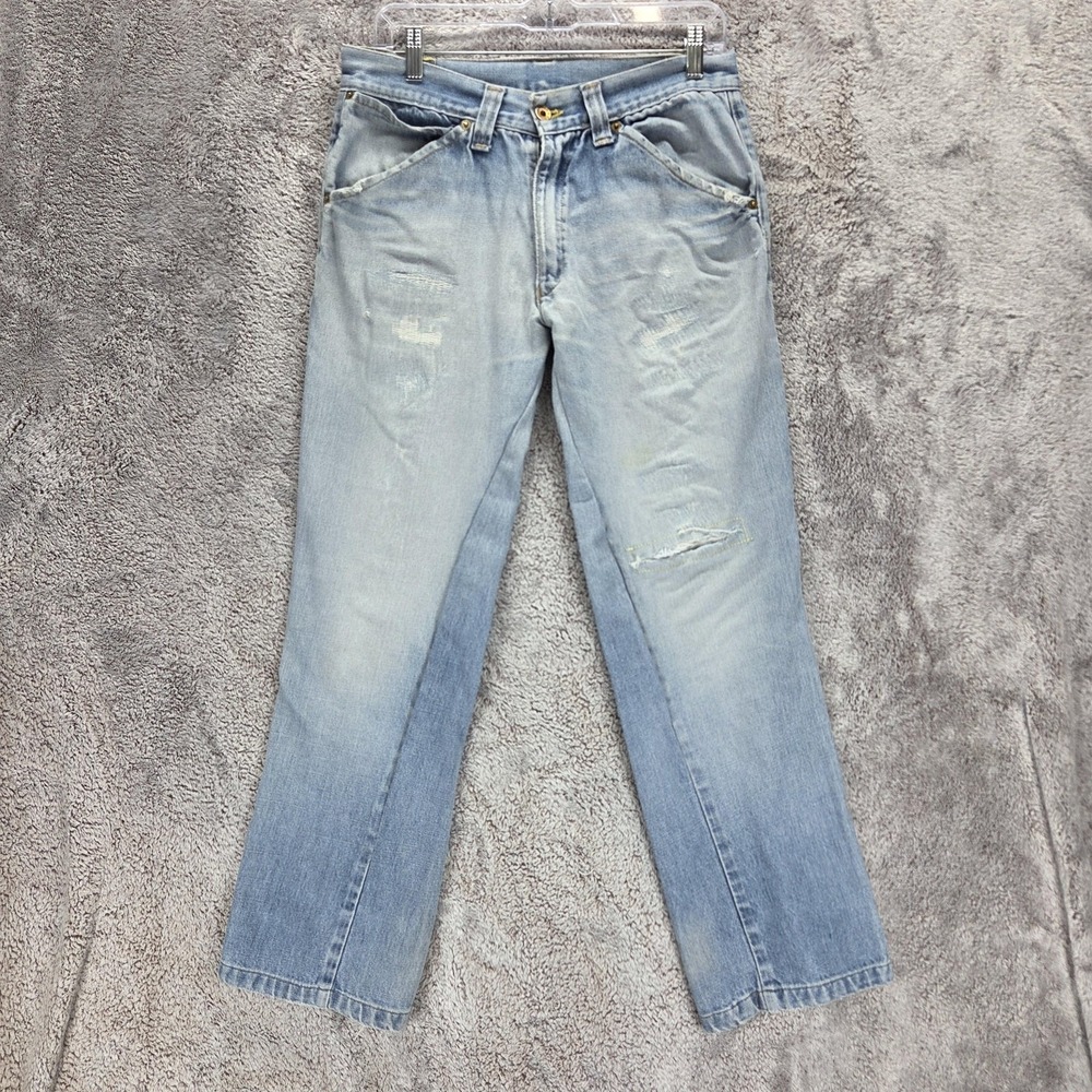 Vintage Levis Engineered Jeans Womens Twisted Flap Pocket Light Wash Fits 30x28